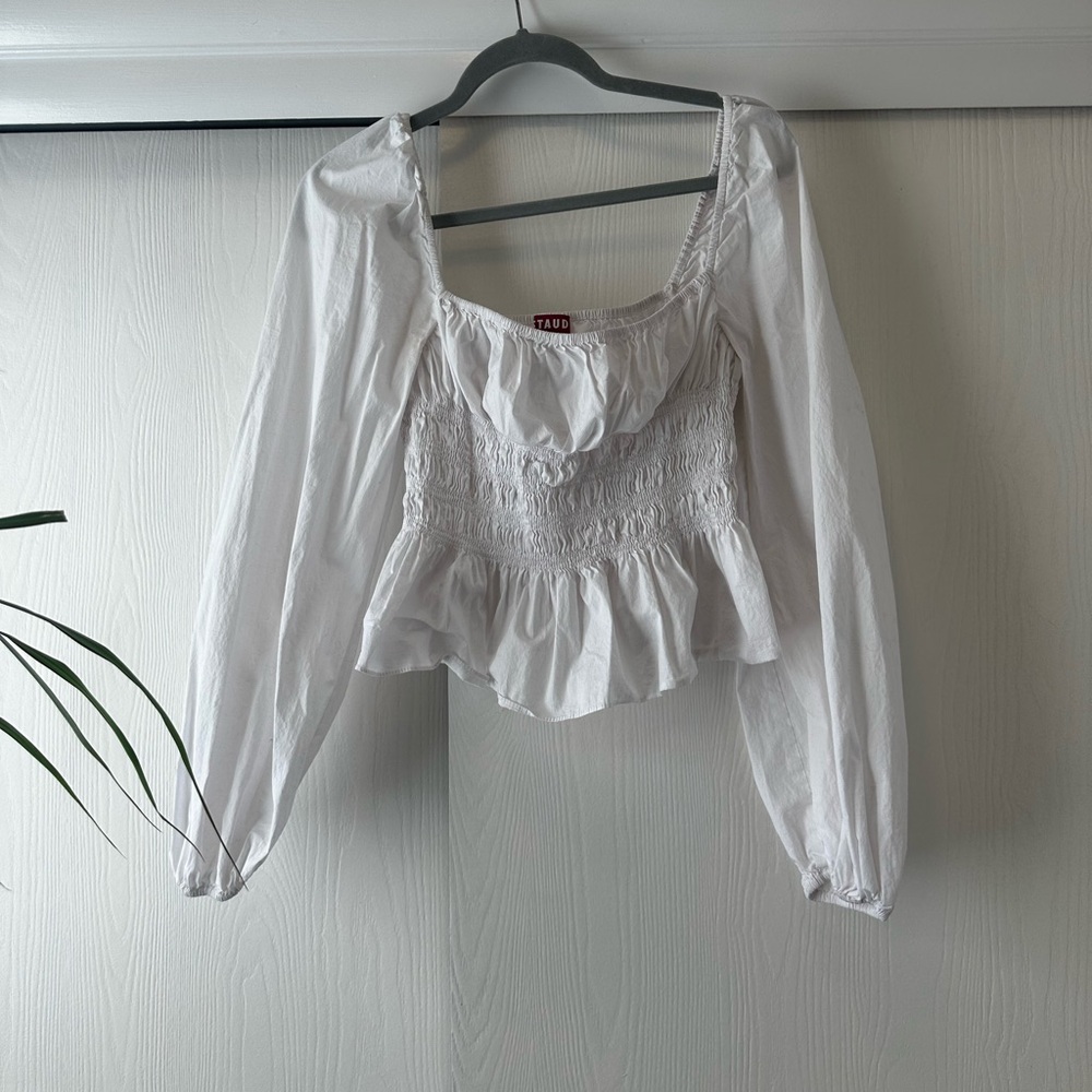 Staud Puff Sleeve Top